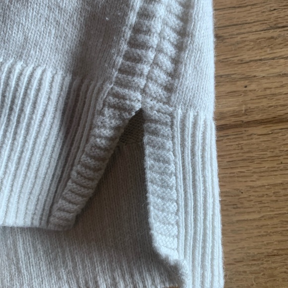 Banana Republic Cotton Cream Crew Neck Raglan Long Sleeve Sweater L Preloved - Picture 7 of 10